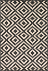 Spilsby Black Trellis Outdoor Rug - Ornate Home
