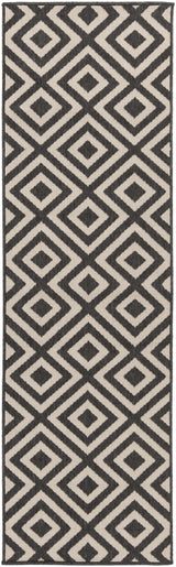 Spilsby Black Trellis Outdoor Rug - Ornate Home