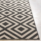 Spilsby Black Trellis Outdoor Rug - Ornate Home