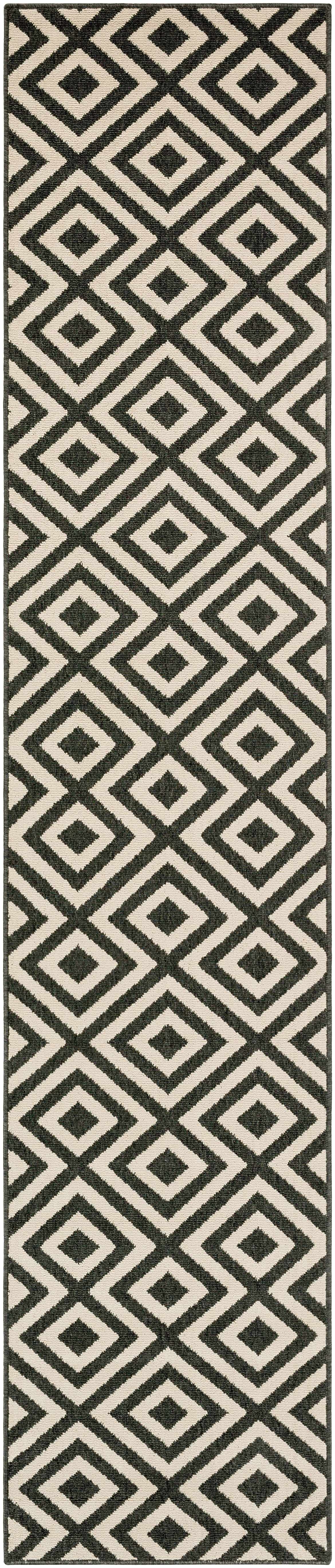 Spilsby Black Trellis Outdoor Rug - Ornate Home