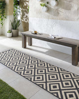 Spilsby Black Trellis Outdoor Rug - Ornate Home