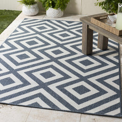 Spilsby Navy Blue Outdoor Rug - Clearance - Ornate Home
