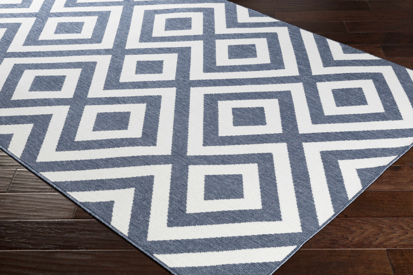 Spilsby Navy Blue Outdoor Rug - Clearance - Ornate Home