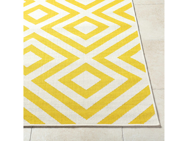Spilsby Yellow Trellis Outdoor Rug - Ornate Home