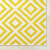 Spilsby Yellow Trellis Outdoor Rug - Ornate Home