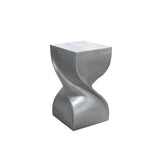 Spire Nickel Aluminum End Table - Ornate Home