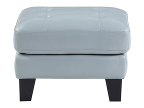 Spivey Aqua Ottoman - Ornate Home