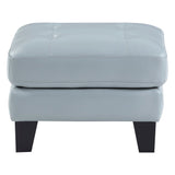 Spivey Aqua Ottoman - Ornate Home