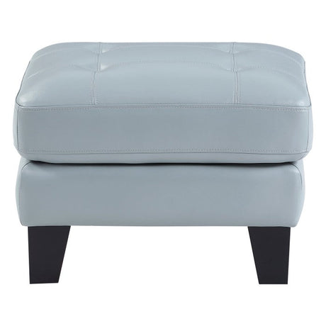 Spivey Aqua Ottoman - Ornate Home