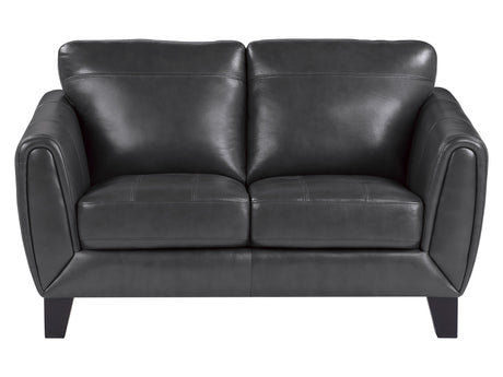 Spivey Dark Gray Loveseat - Ornate Home