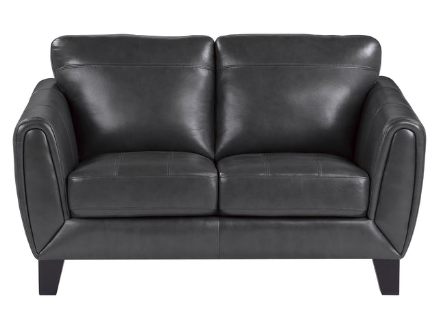 Spivey Dark Gray Loveseat - Ornate Home