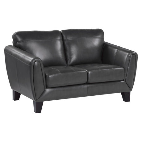 Spivey Dark Gray Loveseat - Ornate Home