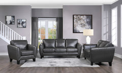 Spivey Dark Gray Loveseat - Ornate Home