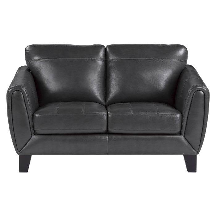 Spivey Dark Gray Loveseat - Ornate Home