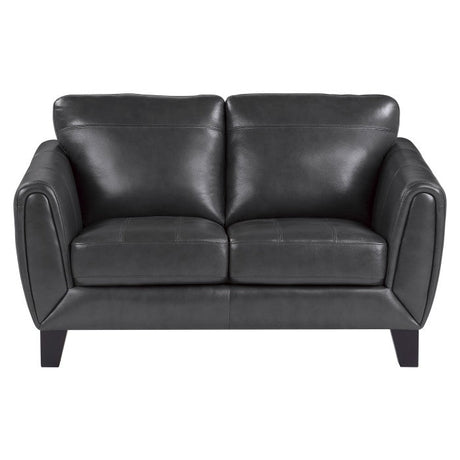 Spivey Dark Gray Loveseat - Ornate Home
