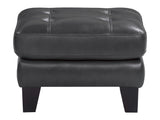 Spivey Dark Gray Ottoman - Ornate Home