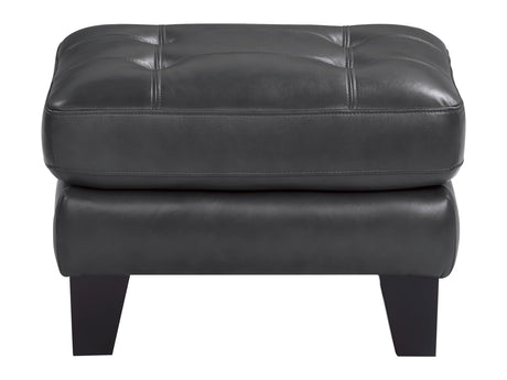 Spivey Dark Gray Ottoman - Ornate Home