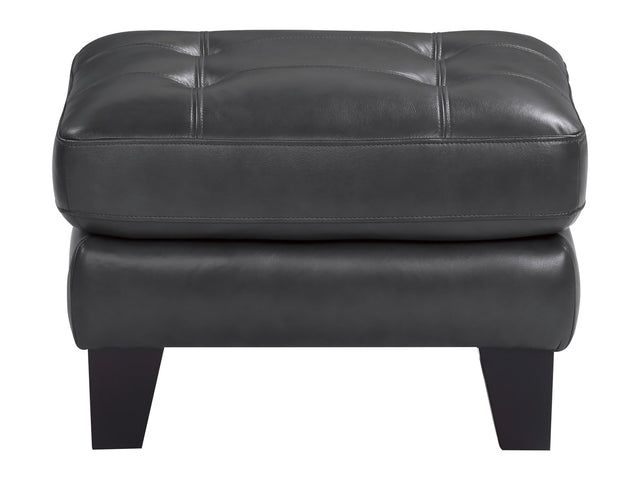 Spivey Dark Gray Ottoman - Ornate Home