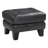 Spivey Dark Gray Ottoman - Ornate Home