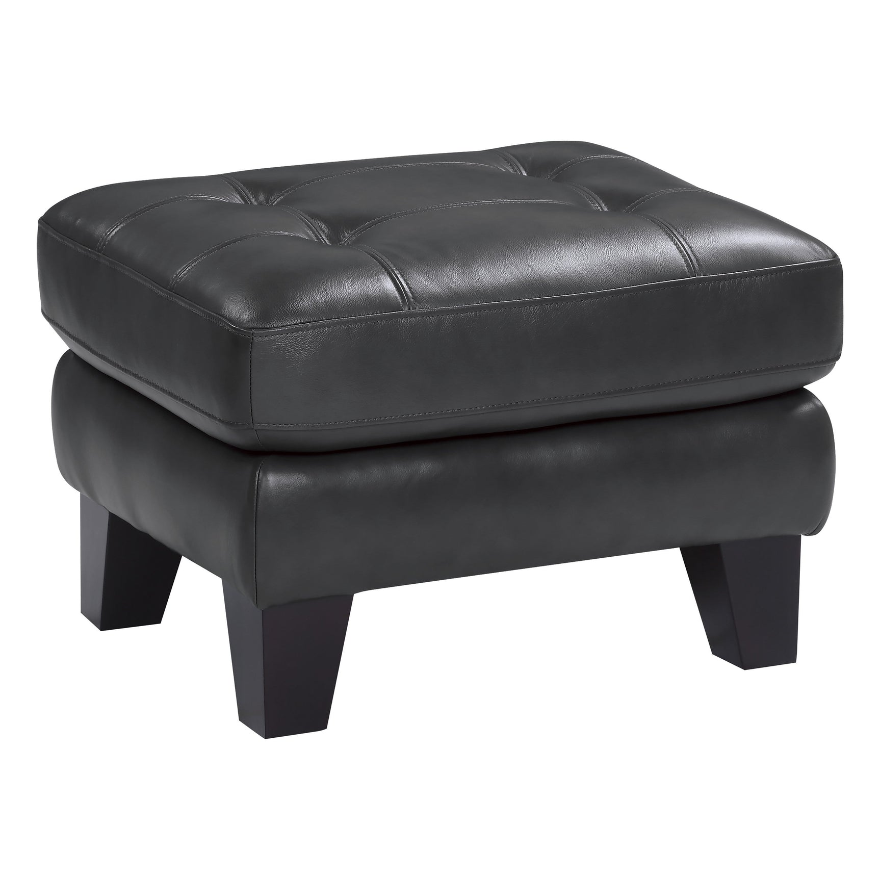 Spivey Dark Gray Ottoman - Ornate Home