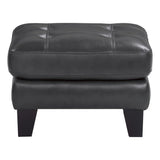 Spivey Dark Gray Ottoman - Ornate Home