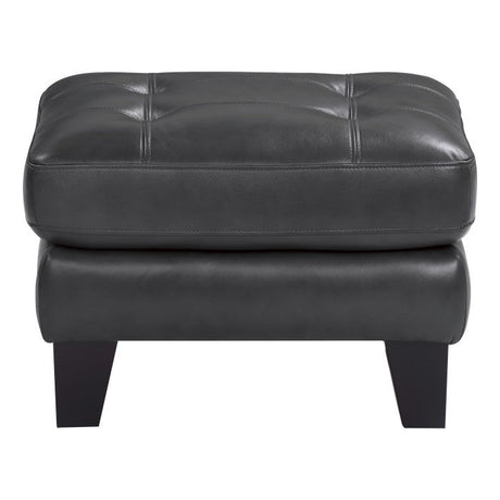 Spivey Dark Gray Ottoman - Ornate Home