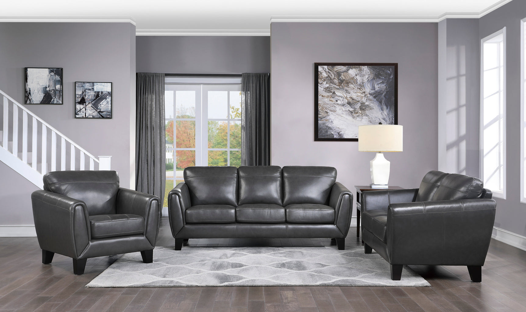 Spivey Dark Gray Sofa - Ornate Home