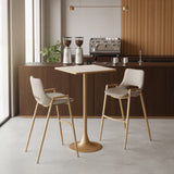Spot Beige & Gold Bar Table - Ornate Home