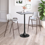 Spot Gray & Black Bar Table - Ornate Home