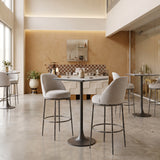 Spot Gray & Black Bar Table - Ornate Home