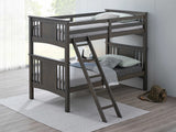 Spring Creek Stain Gray Twin/Twin Bunk Bed - Ornate Home
