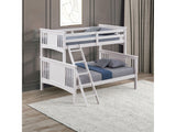 Spring Creek White Twin/Full Bunk Bed - Ornate Home