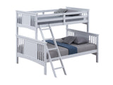 Spring Creek White Twin/Full Bunk Bed - Ornate Home