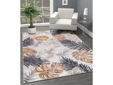 Spring Yellow Leaf Tropical Botanical Non-Shedding Indoor/Outdoor Area Rugs - Ornate Home