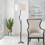 Spruce Black/Bronze Rustic Floor Lamp - Ornate Home
