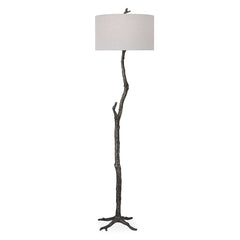 Spruce Black/Bronze Rustic Floor Lamp - Ornate Home