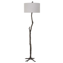 Spruce Black/Bronze Rustic Floor Lamp - Ornate Home