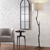 Spruce Black/Bronze Rustic Floor Lamp - Ornate Home