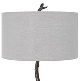 Spruce Black/Bronze Rustic Floor Lamp - Ornate Home