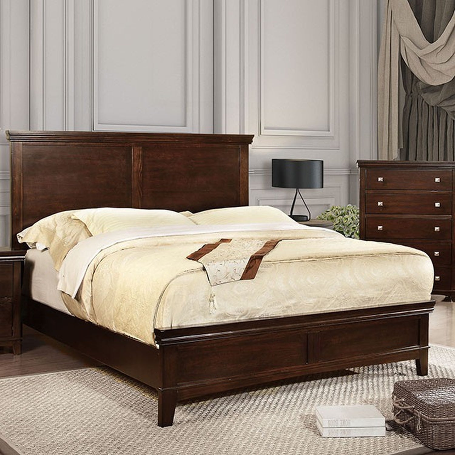 Spruce Brown Cherry Full Bed - Ornate Home