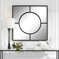 Spurgeon Black Square Window Mirror - Ornate Home