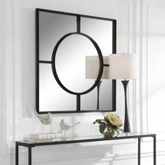 Spurgeon Black Square Window Mirror - Ornate Home