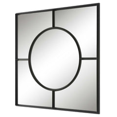 Spurgeon Black Square Window Mirror - Ornate Home