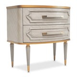 St. Charles Dove Gray 2-Drawer Nightstand - Ornate Home