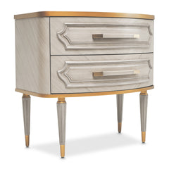 St. Charles Dove Gray 2-Drawer Nightstand - Ornate Home