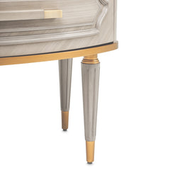 St. Charles Dove Gray 2-Drawer Nightstand - Ornate Home