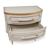 St. Charles Dove Gray 2-Drawer Nightstand - Ornate Home