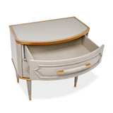 St. Charles Dove Gray 2-Drawer Nightstand - Ornate Home