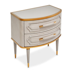 St. Charles Dove Gray 2-Drawer Nightstand - Ornate Home