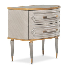 St. Charles Dove Gray 2-Drawer Nightstand - Ornate Home